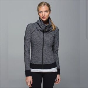 Lululemon Be Present Jacket Coco Pique Black